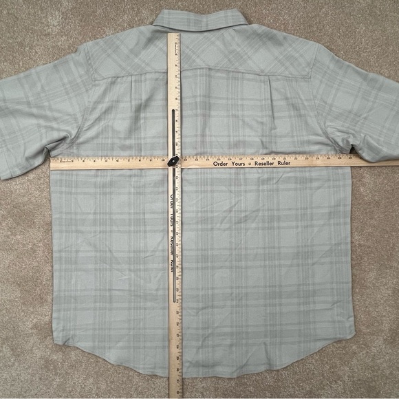 Orvis Classic Collection Shirt XXL Gray Plaid Button Up Short Sleeve Outdoor Men - Picture 11 of 14